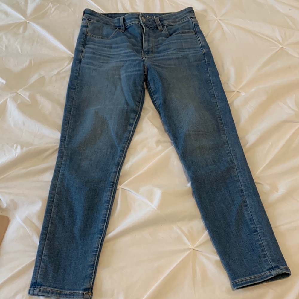 American eagle next level stretch, cropped jean